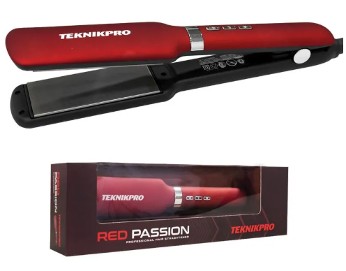 Plancha Red Passion 220°C Placa Ceramica TEKNIKPRO